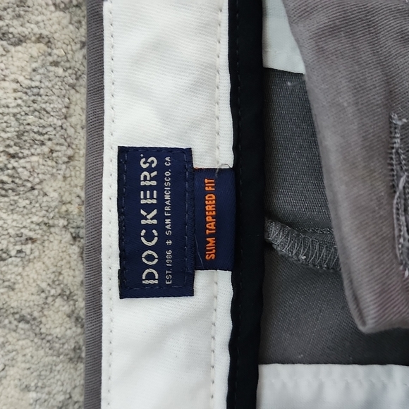 Dockers 31x32 slim tapered fit. Gray chinos that are very soft. - Picture 2 of 4